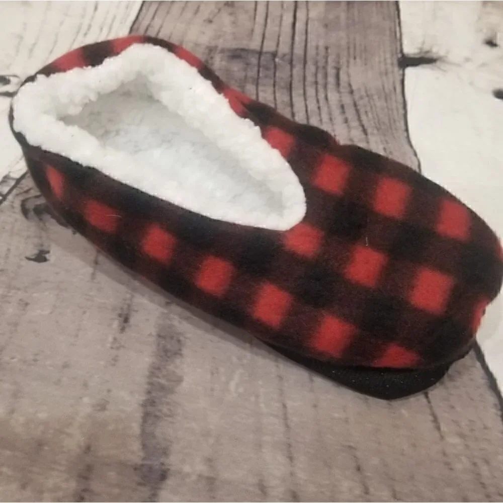 Checkered Print So soft Sock Booties